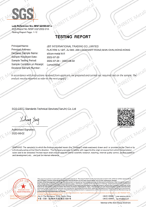 silicon metal certificate